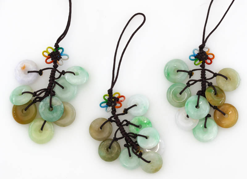 Green Jadeite Jade Multiple Disc Purse Charm | UPC #385573