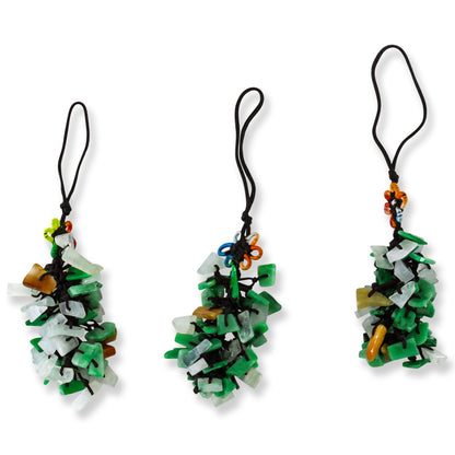 Green, Ice & Yellow Jadeite Jade 50 Piece Carved Chip Charm | UPC #404090