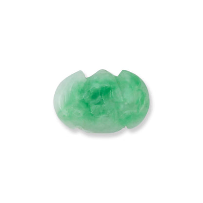 Green Jadeite Jade Carved Bat 14K Yellow Gold Tie Tack | UPC #271272