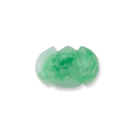 Green Jadeite Jade Carved Bat 14K Yellow Gold Tie Tack | UPC #271272