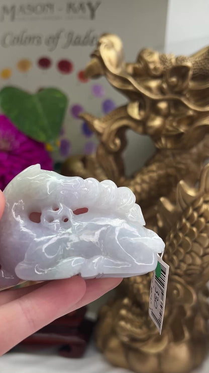 GREEN & LAVENDER JADEITE JADE HORSE STATUARY UPC #357471