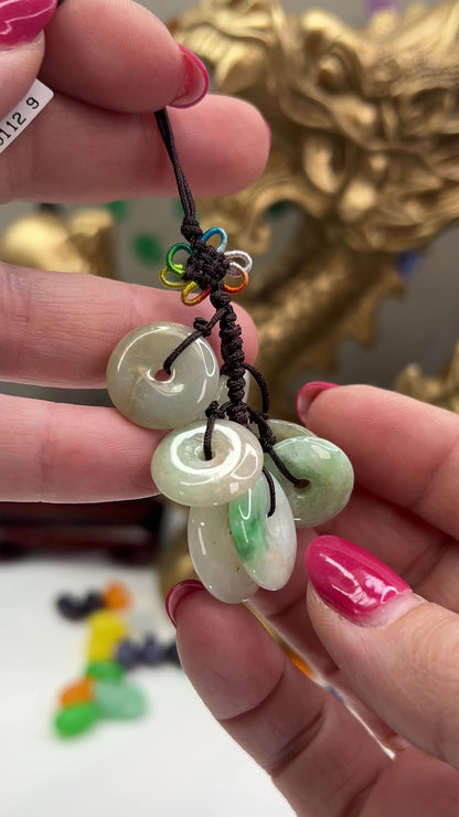Green Jadeite Jade Multiple Disc Charm | UPC #401129