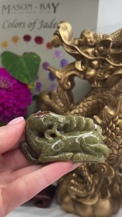 GREEN JADEITE JADE HORSE STATUARY UPC #357518