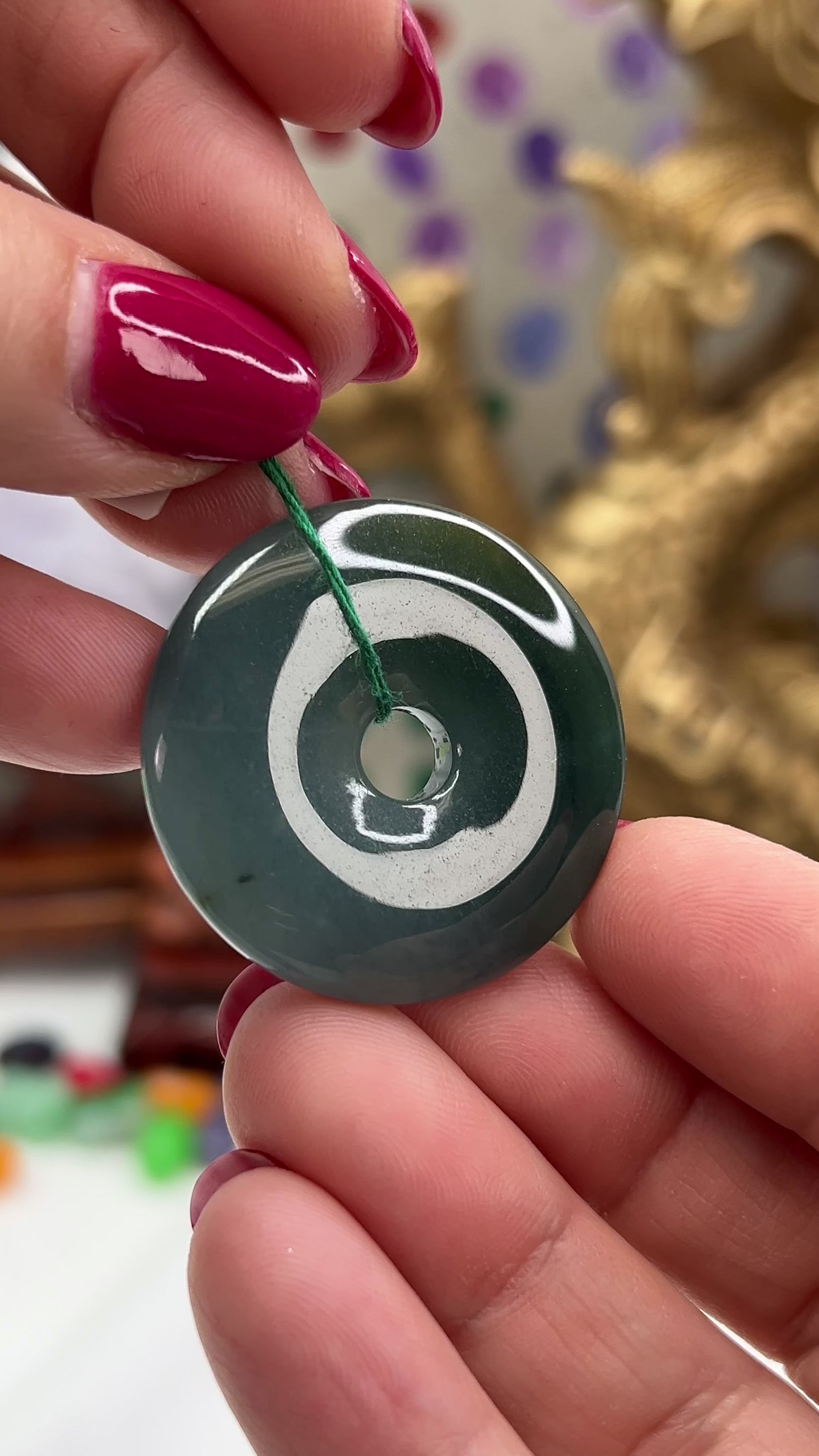 Blue Green Guatemalan Jadeite Jade jewelry for women mason-kay