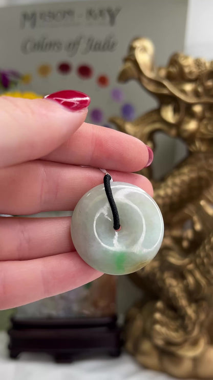 GREEN JADEITE JADE PI DISC PENDANT UPC #383777