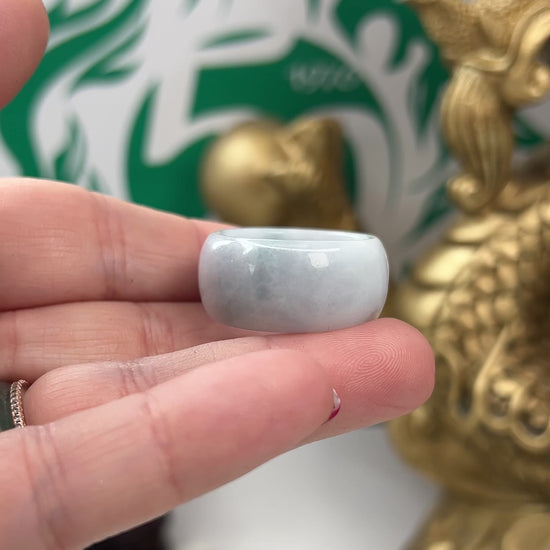 lavender jadeite jade band ring size 11.5  jewelry for women