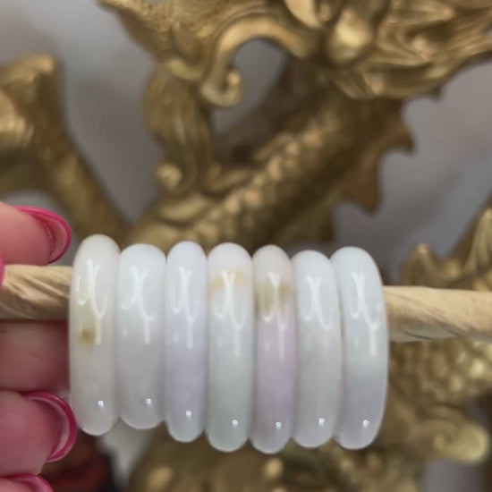 Lavender And Green Jadeite Jade Band Ring Various Finger Sizes Jade Jewelry