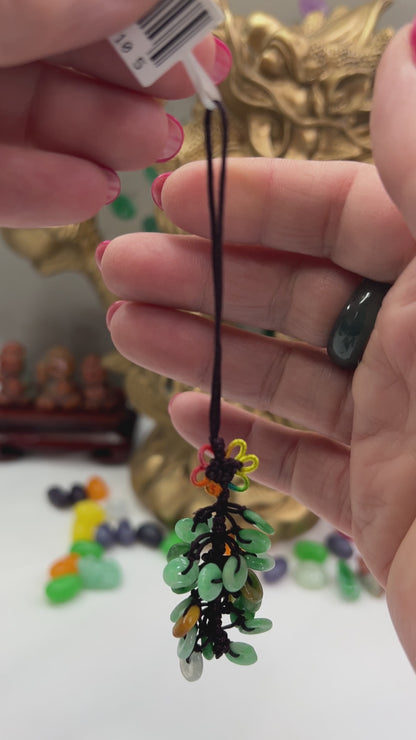 Green Jadeite Jade Multiple Disc Charm | UPC #401105