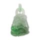 GREEN JADEITE JADE CARVED PENDANT WITH INTEGRAL BAIL UPC #384958