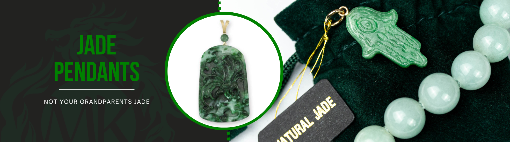 Mason Kay Jade Pendants - Certified Natural Jade Pendants